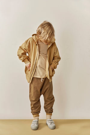 Gilet à capuche zippé Gray Label GOTS | Cookie