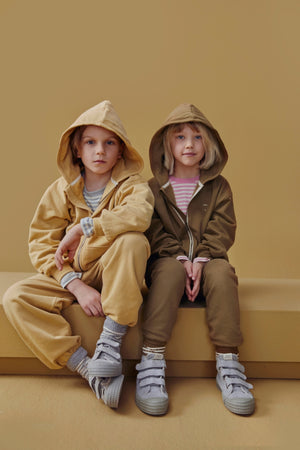 Gilet à capuche zippé Gray Label GOTS | Cookie