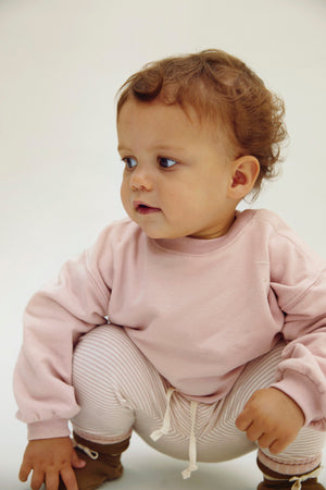 Gray Label Baby Pull à épaules tombantes GOTS | Rose fané