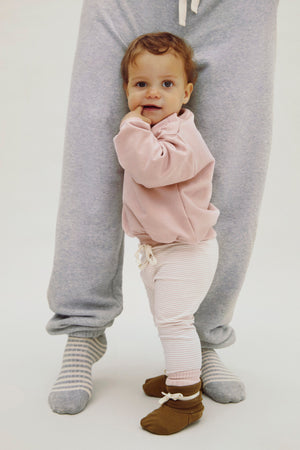 Gray Label Baby Pull à épaules tombantes GOTS | Rose fané