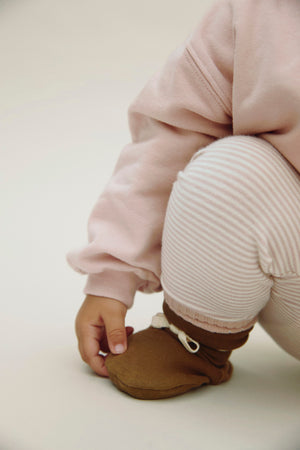 Gray Label Baby Pull à épaules tombantes GOTS | Rose fané