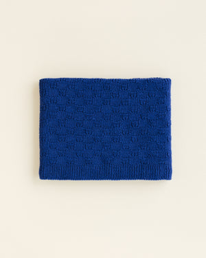Hvid Schlauchschal "Gigi" Cobalt Blue