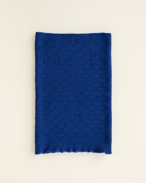Hvid Schlauchschal "Gigi" Cobalt Blue