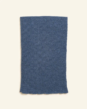 Hvid Schlauchschal Merinowolle "Gigi" | Denim