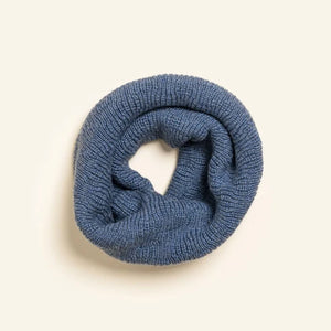Hvid Schlauchschal Merinowolle "Gigi" | Denim