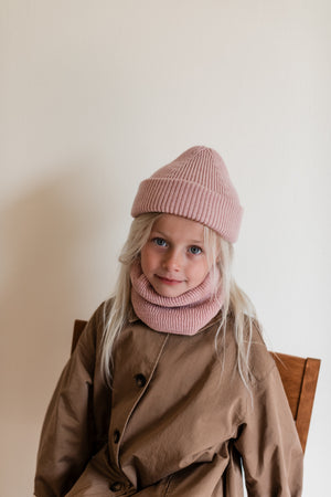 Hvid Schlauchschal "Gigi" Powder