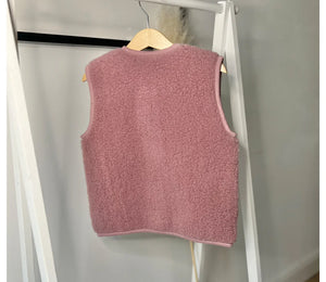 Alwero Erwachsene Bio Wollweste "TYB" | Venetian Pink