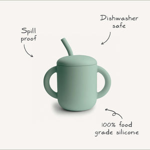Mushie Silicone Learning Cup + Straw | Fairy Mice