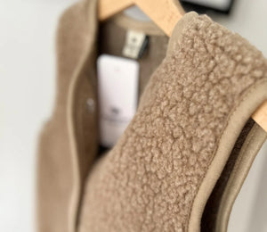 Alwero Kinder Bio Wollweste "TYB" | Tan