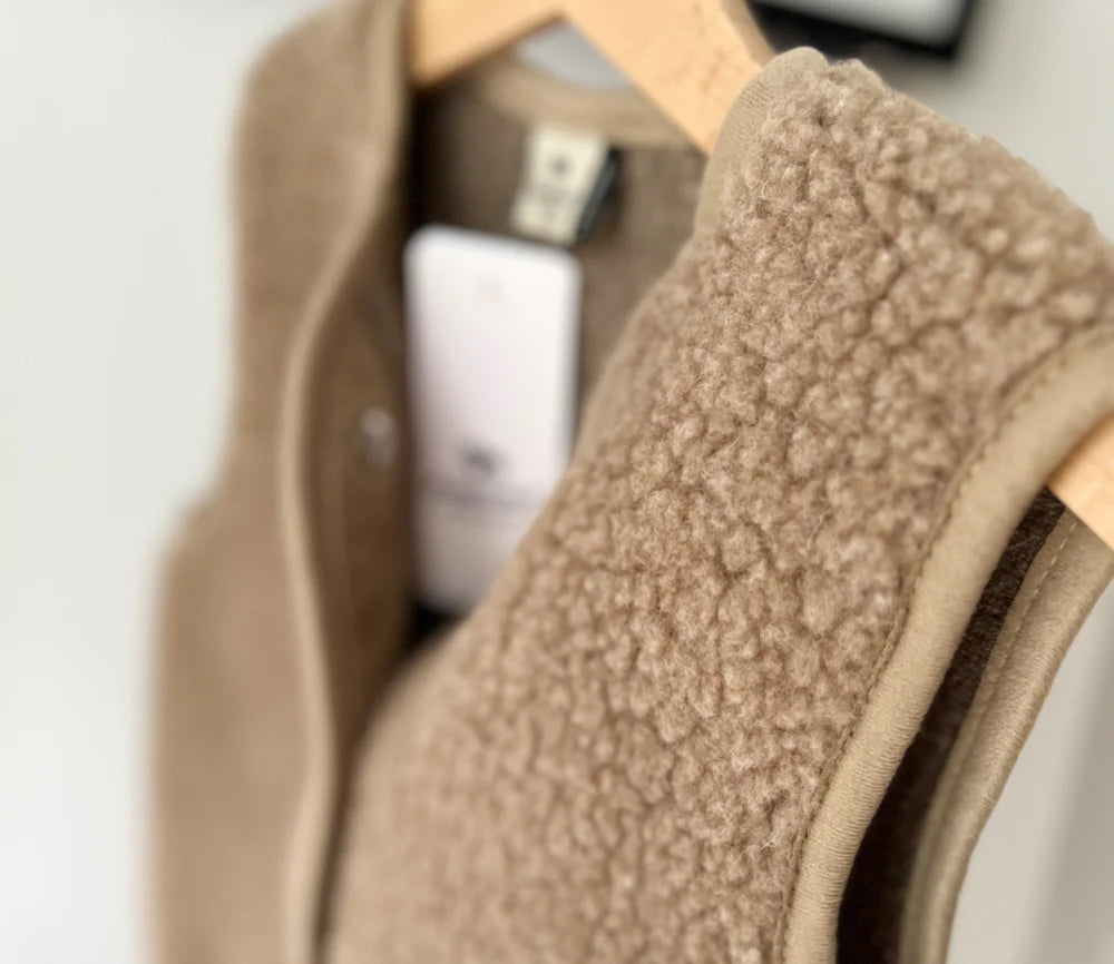 Alwero Kinder Bio Wollweste "TYB" | Tan