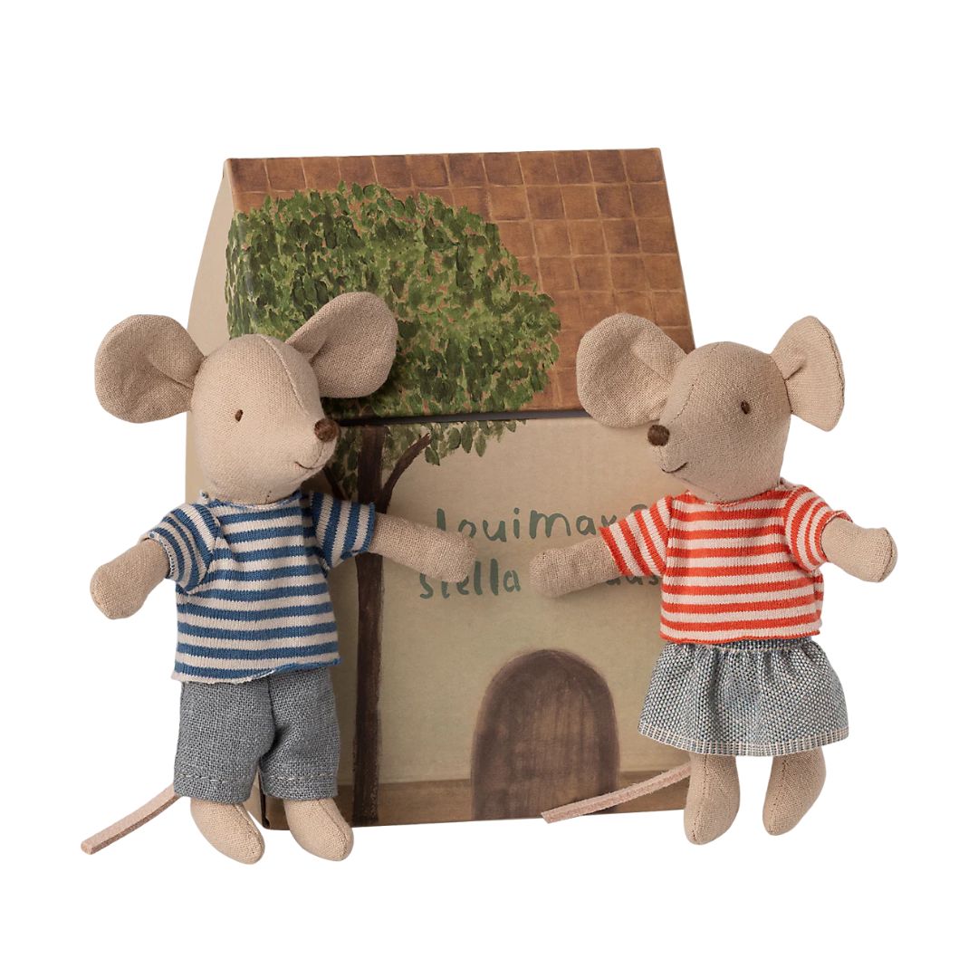 Maileg "Louis Max & Stella" Geschwistermäuse