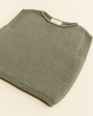 Hvid Strick-Weste Baby "Harvey" | Artichoke