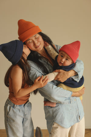 Hvid Strick-Weste Baby "Harvey" | Blue