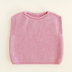 Hvid Baby Strickweste Merinowolle "Harvey" | Cotton Candy