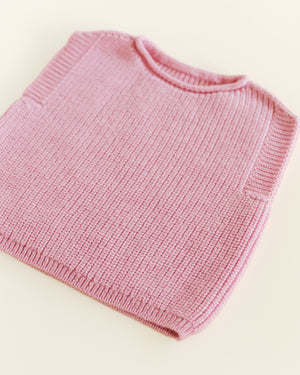 Hvid Baby Strickweste Merinowolle "Harvey" | Cotton Candy