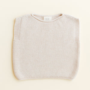 Gilet en tricot pour bébé Hvid « Harvey » | Crème