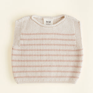 Gilet en maille bébé Hvid « Harvey » | Crème / Abricot