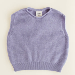 Hvid Kinder Strick-Weste "Harvey" Lilac