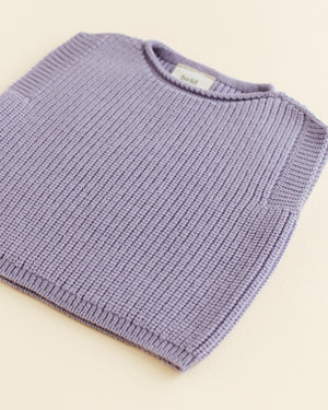 Hvid Strick-Weste Baby "Harvey" | Lilac