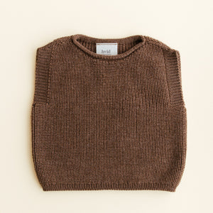 Gilet en tricot blanc bébé « Harvey » | Moka