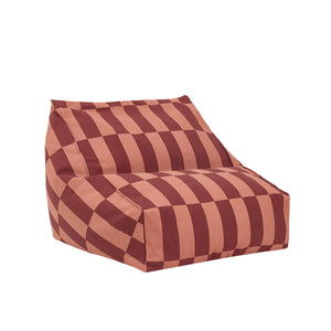 Nobodinoz Sitzsack-Sessel Vibes 68x60x40 | Bordeaux Fliesen