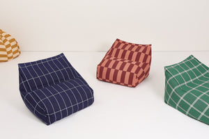 Nobodinoz Sitzsack-Sessel Vibes 68x60x40 | Bordeaux Fliesen