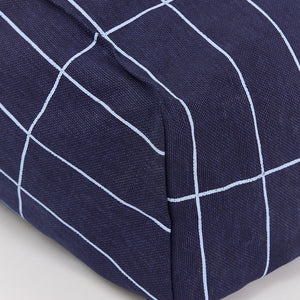 Nobodinoz Sitzsack-Sessel Vibes 68x60x40 | Navyblau Gitter