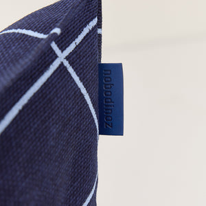 Nobodinoz Sitzsack-Sessel Vibes 68x60x40 | Navyblau Gitter