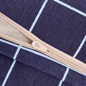Nobodinoz Sitzsack-Sessel Vibes 68x60x40 | Navyblau Gitter