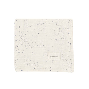 Nobodinoz Wabi Sabi Musselintuch mit Stoffbeutel | Blue Milky Way