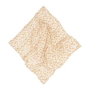 Nobodinoz Wabi Sabi Musselintuch mit Stoffbeutel | Golden Brown Sakura
