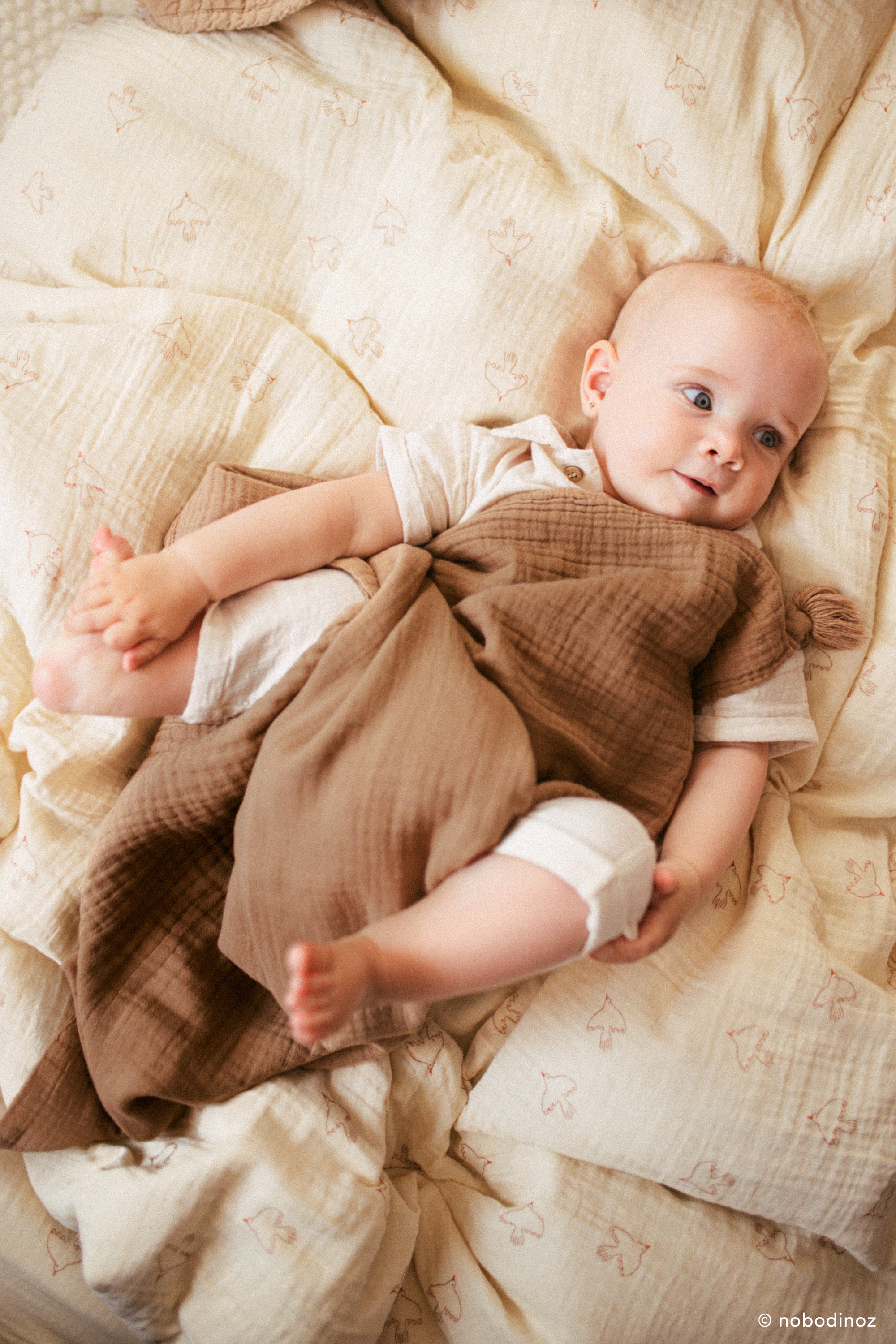 Nobodinoz Mulltuch Decke "Wabi Sabi" Sesame