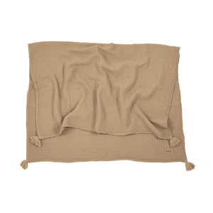 Nobodinoz Mulltuch Decke "Wabi Sabi" Sesame