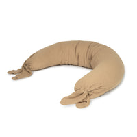 Nobodinoz Still- und Seitenschläferkissen „Wabi Sabi“, ergonomisches Kissen aus Bio-Baumwolle mit dezenter Musterung, ideal für Schwangerschaft & Stillzeit