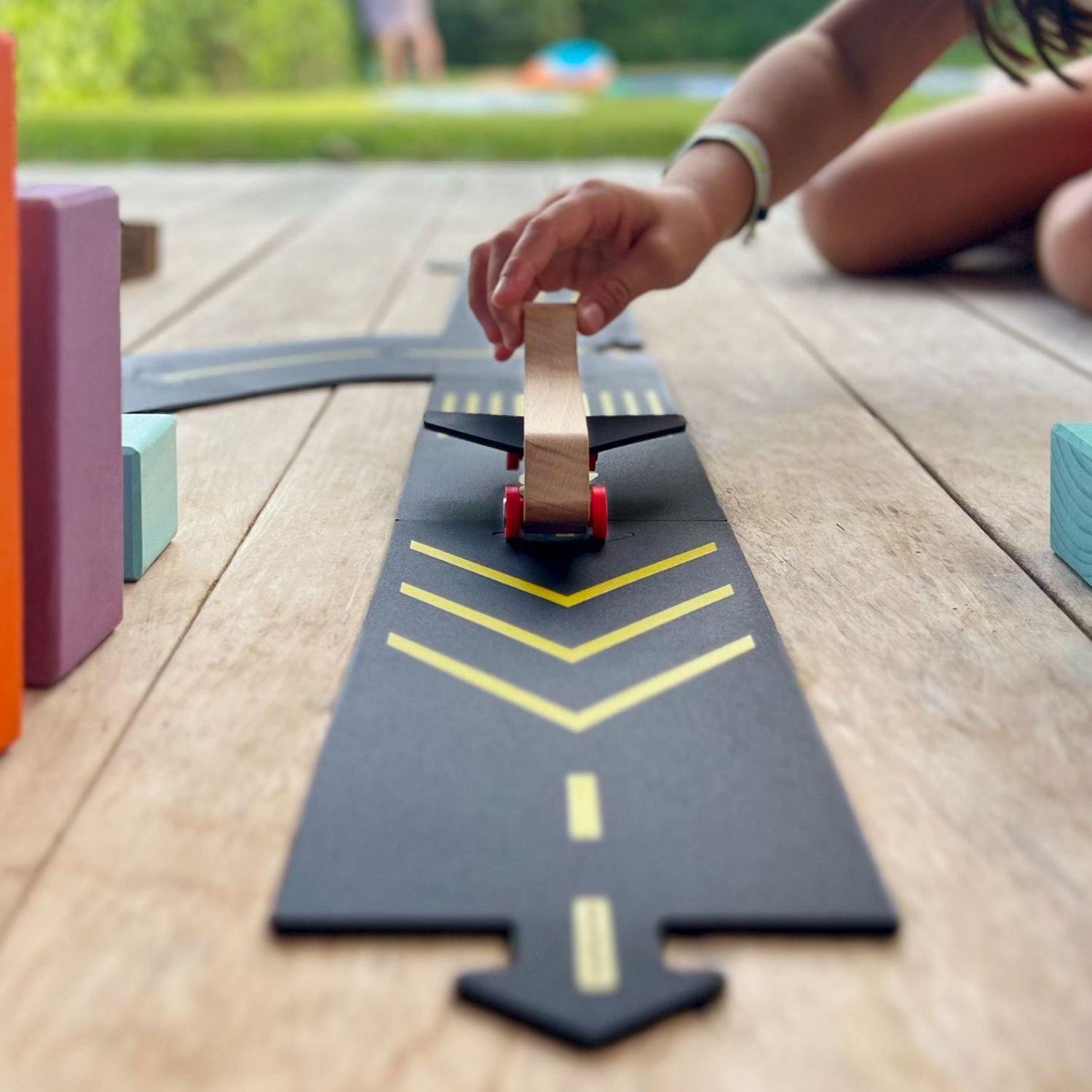 Waytoplay Runway | Airport-Set mit Flugzeug