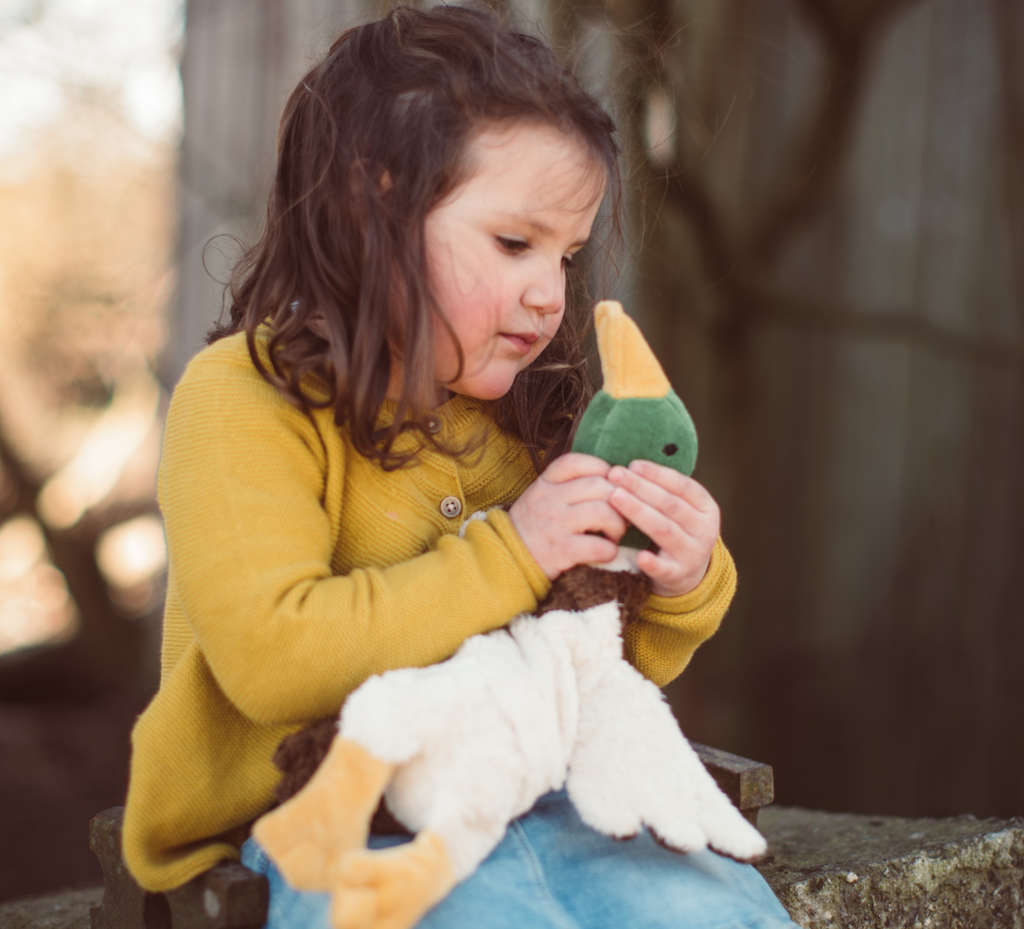 Senger Kuscheltier/Wärmekissen Erpel klein | Braun
