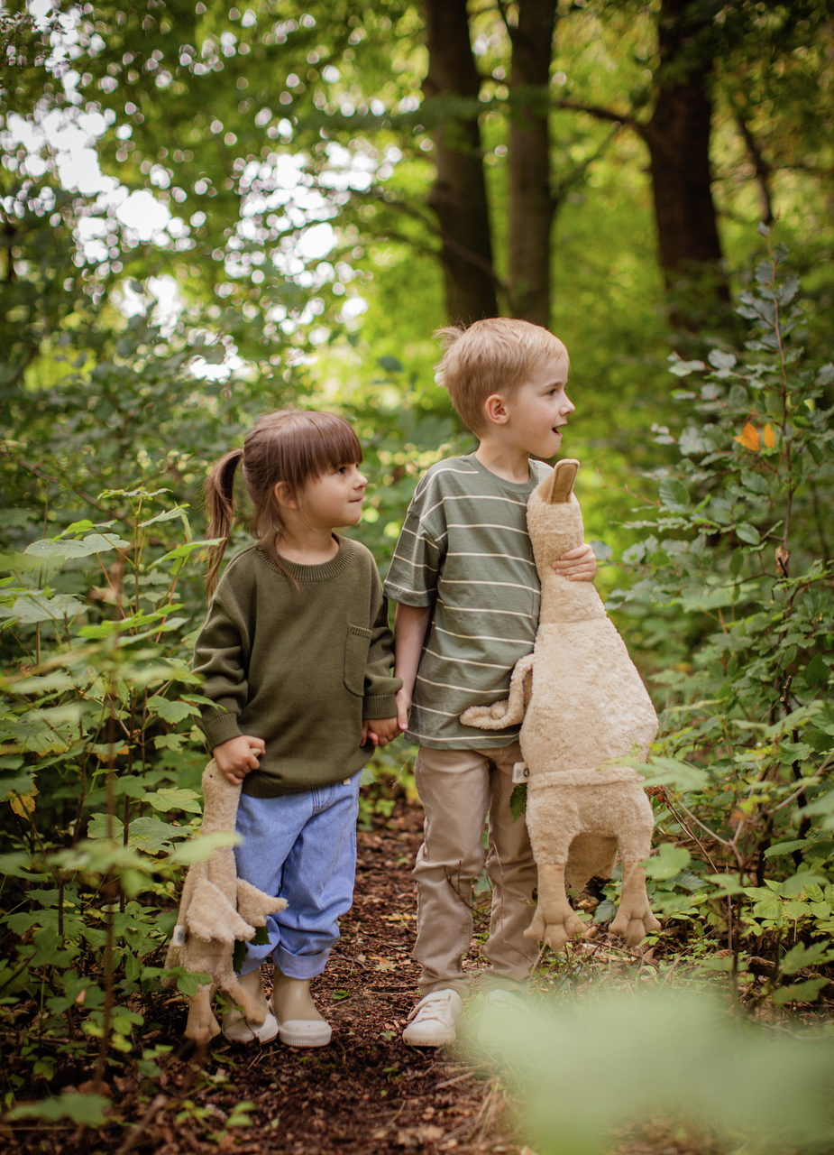 Senger Kuscheltier/Wärmekissen Gans gross | Leinen