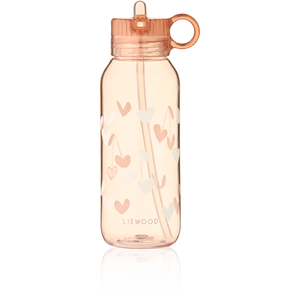 Liewood Trinkflasche Yang 500 ml in Sweethearts / Pale Tuscany, Tritan-Kinderflasche mit auslaufsicherem Deckel