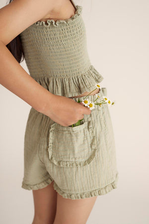 Cozmo Muslin Shorts "Zoe" Lurex - Ivory