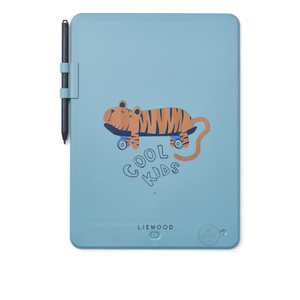 Tablette de dessin magique Liewood "Zora" | Tigre / Bleu Plage