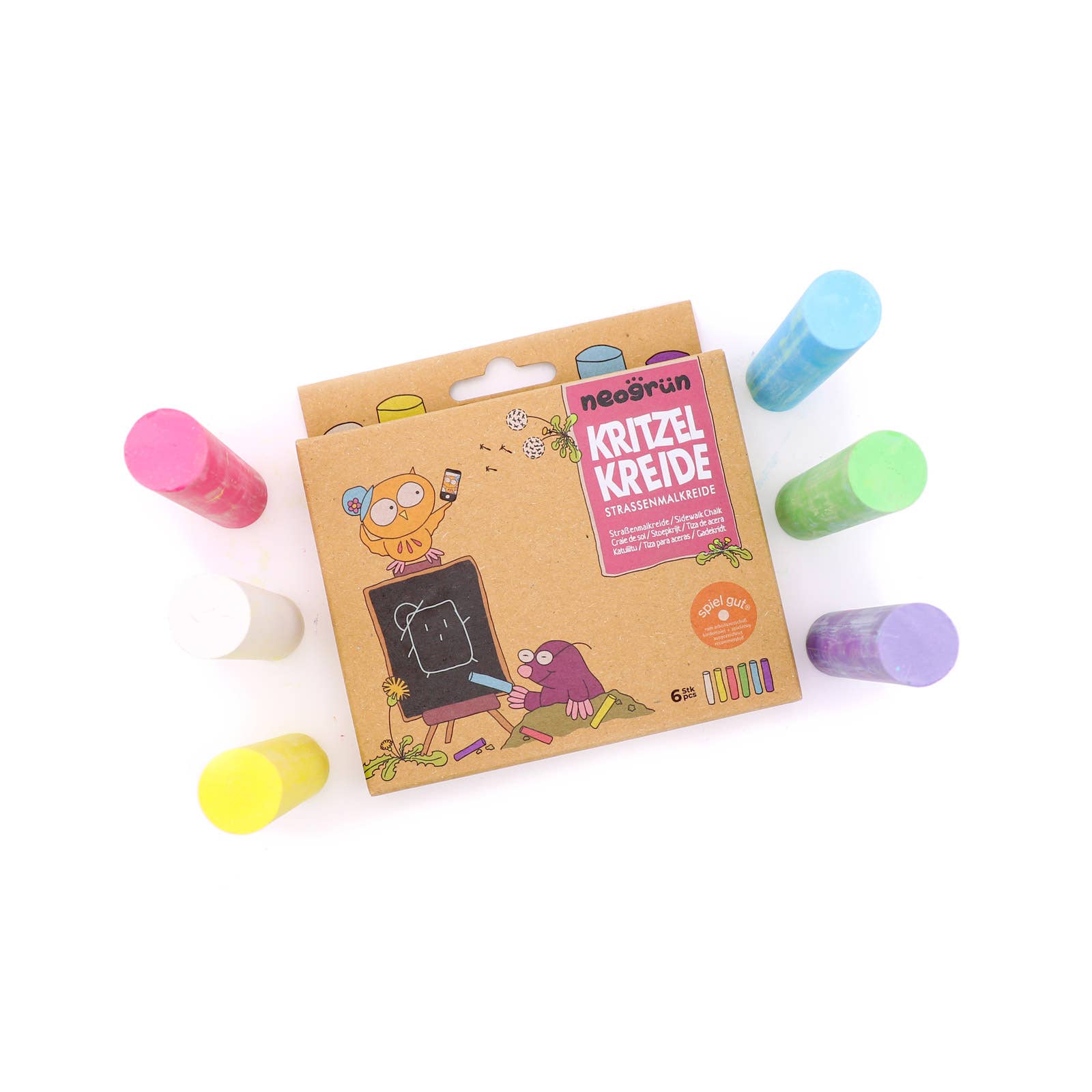 Neongrün Bunte Strassenmalkreide