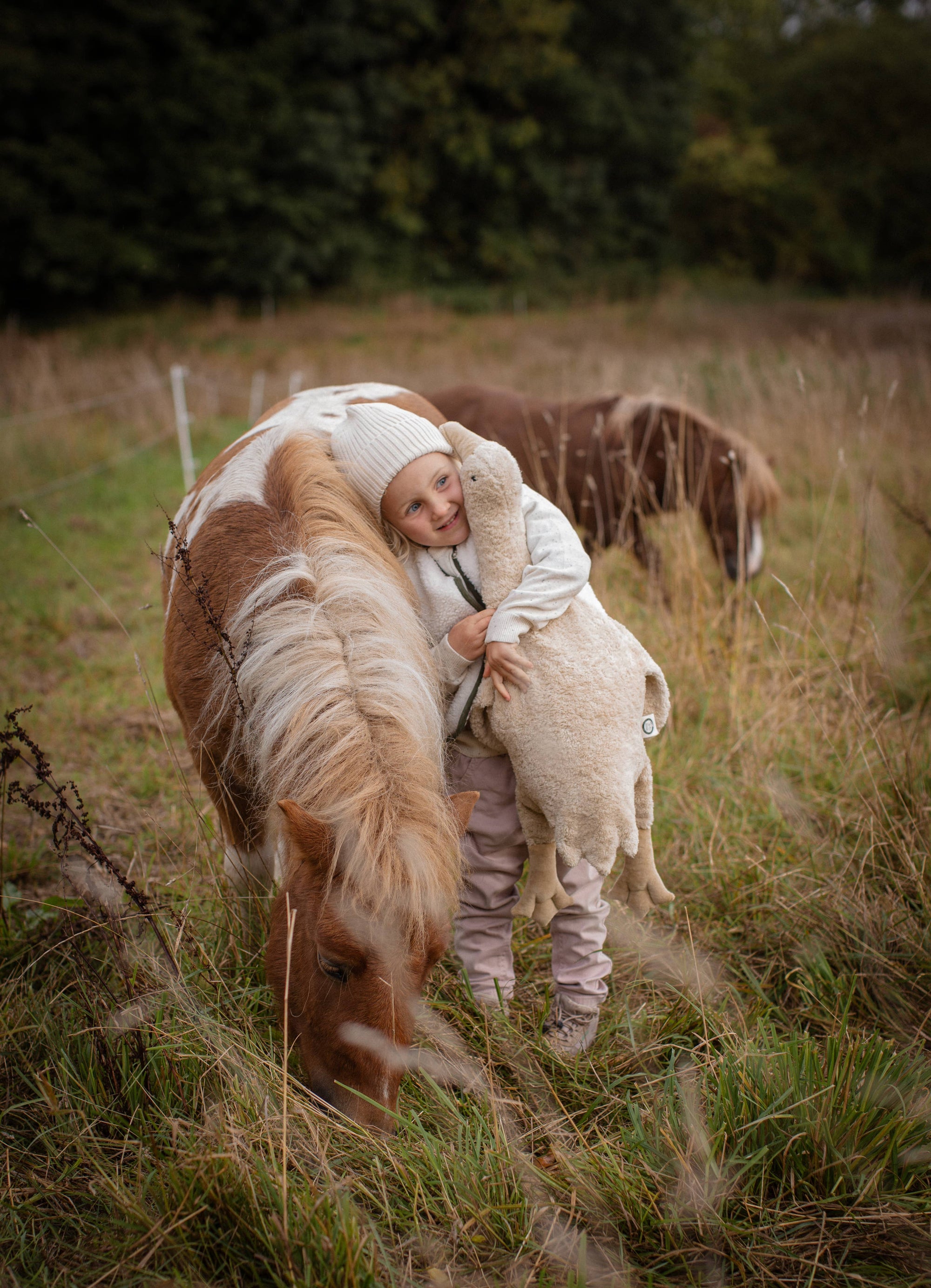 Senger Kuscheltier/Wärmekissen Gans gross | Leinen