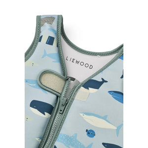 Liewood Schwimmweste "Dove" | Shark / Dove Blue