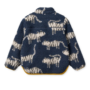Liewood Nolan Fleecejacke | Tiger / Classic navy