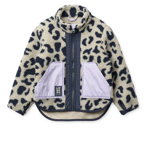 Liewood Noam Fleecejacke | Mega leo / Mist mix