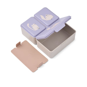 Liewood Driss Lunchbox | Cat / Warm lilac