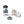 Liewood Dominique Snackboxen 100 ml 4er-Set | Cars / Sandy