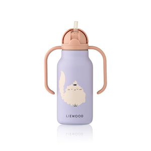 Liewood Kimmie Trinkflasche 250 ml | Cat / Warm lilac