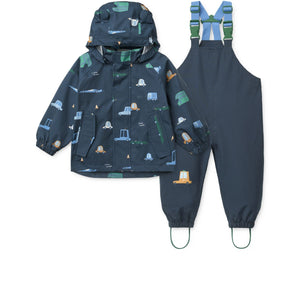 Liewood Manu Regenanzug | Cars / Classic navy