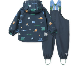Liewood Manu Regenanzug | Cars / Classic navy